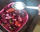 A picture of step 2 of Beet kachumber salad.