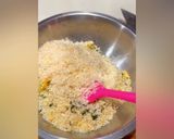 A picture of step 2 of Crunchy parmesan - crushed chicken with asparagus and lemon fettuccine.