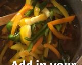A picture of step 6 of Pasta with shredded chicken soup #ramadancontest.
