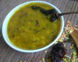 A picture of step 4 of Panchkuti Dal (Jain recipe).