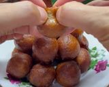 Gambar langkah 4 resipi Cucur kembung gula merah.