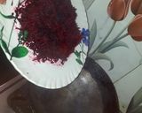 A picture of step 1 of Beetroot halwa.