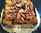 Foto del paso 6 de la receta: Pisto y patatas panaderas con panceta, sobre omelette