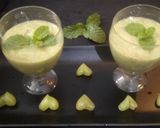 A picture of step 3 of Mint grapes smoothie.