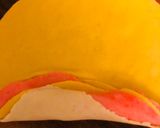 A picture of step 4 of Rose Coconut karanji.