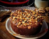 A picture of step 4 of Walnut banana cake.