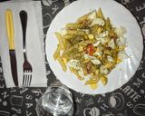 Foto del paso 14 de la receta: Ensalada de pasta con maíz