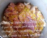 A picture of step 1 of Beef Jollof Rice.