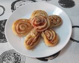 Pas rețetă Foietaj cu șuncă și mozzarella 4 fotografie