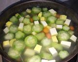 Foto langkah ke 6 dari resep Sayur oyong bersama teman"nya 😁.