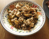 Foto del paso 5 de la receta: Ciabatas, caballas ahumadas, queso cabrero lubricado y ensalada de re-pollo