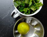 A picture of step 1 of Mint Sharbat.
