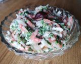 A picture of step 4 of Tri colour salad.