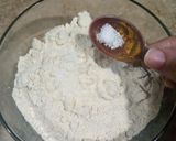 A picture of step 1 of Garlic roti.
