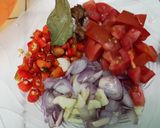 Foto langkah ke 2 dari resep Tumis daun pepaya cumi asin pedas.