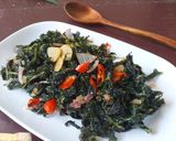 Gambar langkah 8 resipi Sayur Goreng Daun Betik.
