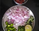 A picture of step 1 of Upma.