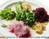 A picture of step 1 of Beet root patties.