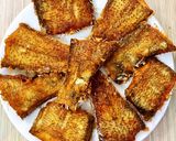 Hình bước làm 1 của món Cá Lưỡi Trâu Chiên Giòn+Rau Muống Luộc