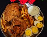 A picture of step 11 of Lahori chicken chargha.