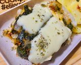 Foto del paso 6 de la receta: FILETES DE PEJERREY CON CUBIERTA DE ESPINACAS Y TOMATES SECOS (GRATINADOS)🐟🥬🍅🧀🧀🍅🥬🐟🥘🫕🍲🍛🐟🐟