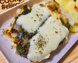 Foto del paso 6 de la receta: FILETES DE PEJERREY CON CUBIERTA DE ESPINACAS Y TOMATES SECOS (GRATINADOS)🐟🥬🍅🧀🧀🍅🥬🐟🥘🫕🍲🍛🐟🐟