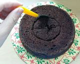 A picture of step 3 of Vickys Easter Nest Cake with Mini Egg Truffles, GF DF EF SF NF.