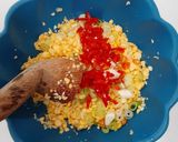 Foto langkah ke 2 dari resep Dadar jagung sasa tepung bakwan tanpa telur praktis.