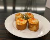 Hình bước làm 6 của món Bánh mì tôm bỏ lò phô mai