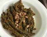 Zesty Lemony Garlicky Peanuts and Sesame Stir Fried French Green Beans recipe step 3 photo