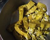 A picture of step 1 of Jackfruits Onion Bhaji.