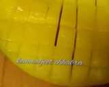 A picture of step 1 of Mango salsa.