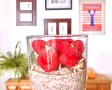 Hình bước làm 3 của món 💚 Pudding Hạt Chia Rasberry
