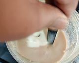 A picture of step 2 of Apple- peanut butter milkshake.