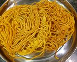 A picture of step 3 of Diwali Special Crispy Besan Sev.