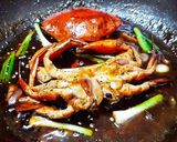 Hình bước làm 4 của món CUA xốt tiêu đen