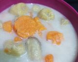 Foto langkah ke 4 dari resep Kolak Pisang Ubi Kuah Putih.