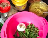 A picture of step 1 of Leftover Daal Palak Pakoda 😘😘😋😋.