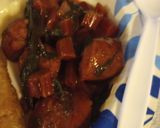 A picture of step 3 of Chard and Smoked Sausage.