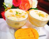 A picture of step 5 of Mango tapioca drinks🥭.