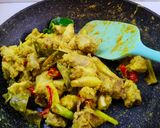 Foto langkah ke 3 dari resep Pepes Otak Sapi.