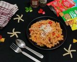 A picture of step 8 of Creamy Pink Sauce Pasta.
