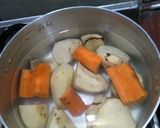 Foto del paso 1 de la receta: Colita de cuadril rellena al horno con papas batatas y zanahoria