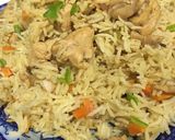 A picture of step 7 of Chicken Vegetables rice.