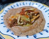 Foto del paso 4 de la receta: Tortitas de avena rellenas de verduras, queso y atún