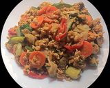 Foto langkah ke 9 dari resep Tumis orak-arik tesa (telur+sayuran).