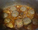 A picture of step 2 of Kofta biryani.