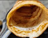 A picture of step 6 of Quinoa dosa with chana dal coriander chutney.