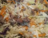 A picture of step 2 of Warm Hamburger Slaw.
