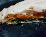 Foto del paso 6 de la receta: Tarta bicolor de zapallo y espinaca